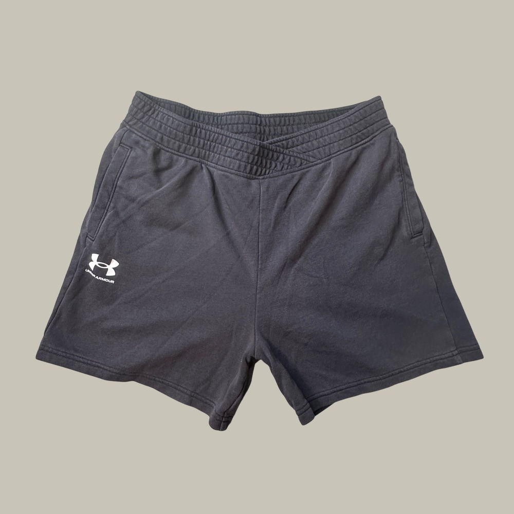 Under Armour Shorts Kids YL Black Rival Fleece Crossover Athletic‎ 1382687